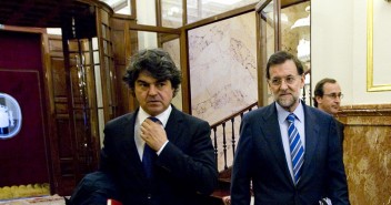 Mariano Rajoy y Jorge Moragas en el Congreso