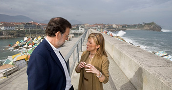 Mariano Rajoy e Isabel Pérez-Espinosa en Llanes