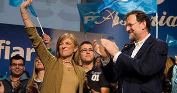 Mariano Rajoy e Isabel Pérez-Espinosa en Gijón