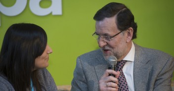 Rajoy y Bea Jurado en la Convención 