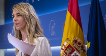 Cayetana Álvarez de Toledo, en rueda de prensa tras la reunión de la Junta de Portavoces