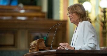 Elvia rodríguez durante su intervención.