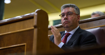 Javier Bas antes de su intervención.