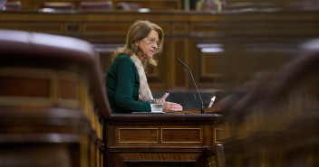 Elvira Rodríguez durante su intervención.