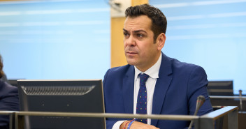 Juan Diego Requena durante su intervención.