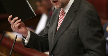 Mariano Rajoy durante su intervención en el Debate sobre el Estado de la Nación