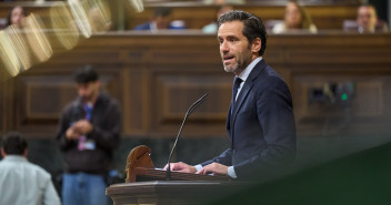 Borja Sémper durante su intervención en el Congreso 