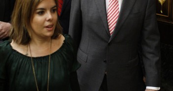Mariano Rajoy y Soraya Sáenz de Santamaría en el Debate sobre el Estado de la Nación