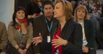 Luisa Fernanda Rudi durante la Convención Nacional 