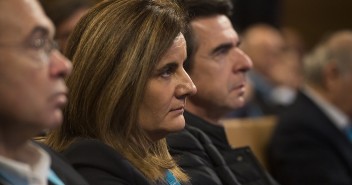 Fátima Báñez, Pío García Escudero y José Manuel Soria