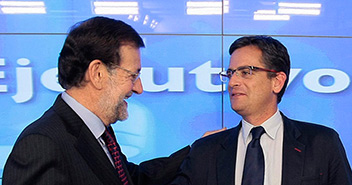 Mariano Rajoy con Antonio Basagoiti en la reunión del Comité Ejecutivo Nacional