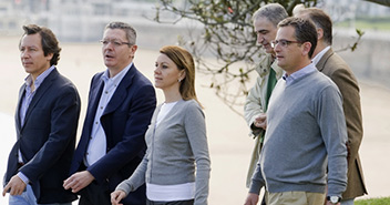 Carlos Floriano, Alberto Ruiz-Gallardón, María Dolores de ospedal, Esteban González Pons y Antonio Basagoiti