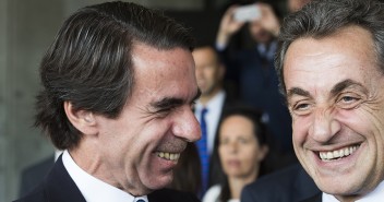 José María Aznar con Nicolas Sarkozy