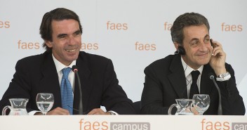 José María Aznar y Nicolas Sarkozy