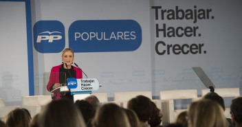 La candidata a la presidencia de la Comunidad de Madrid, Cristina Cifuentes