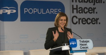 La secretaria general del Partido Popular, María Dolores de Cospedal