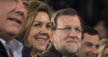 Javier Arenas, María Dolores de Cospedal y Mariano Rajoy