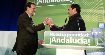 Mariano Rajoy y Juanma Moreno