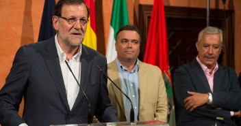 Mariano Rajoy visita el Ayuntamiento de La Palma de Condado (Huelva)