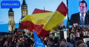El presidente del Gobierno y del PP, Mariano Rajoy, en un momento de su intervención