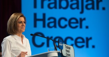 María Dolores de Cospedal durante su intervención en el acto celebrado en Toledo