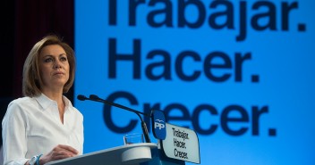 María Dolores de Cospedal durante su intervención en el acto celebrado en Toledo