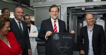Mariano Rajoy visita la empresa Jeanología en Paterna, Valencia