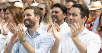 Pablo Casado y Teodoro García Egea en el inicio del Curso Político del PPCV