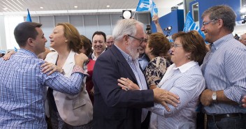 Miguel Arias Cañete interviene en un acto en Calatayud con Luisa Fernanda Rudi