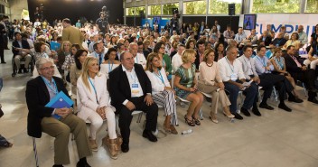 Los dirigentes del Partido Popular durante la inauguración de la escuela de verano