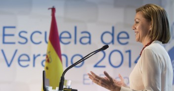 María Dolores de Cospedal durante la inauguración de la Escuela de Verano del PP.