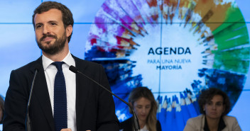 Pablo Casado, durante su intervención en el Comité Ejecutivo Nacional