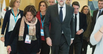 Mariano Rajoy Brey a su llegada a la convención Nacional del Partido Popular