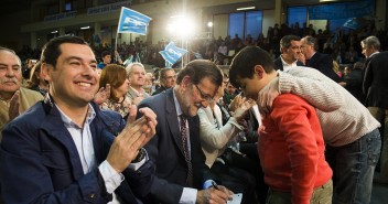 Mariano Rajoy y Juanma Moreno en Cádiz 