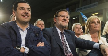 Mariano Rajoy y Juanma Moreno en Cádiz 