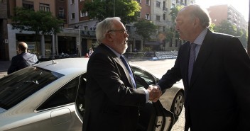 Miguel Arias Cañete en la sede de la CEOE