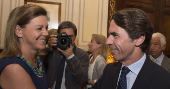 María Dolores de Cospedal con José María Aznar