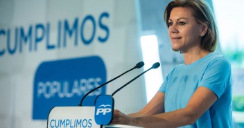 La secretaria general del PP, Mª Dolores de Cospedal 