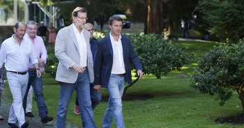 Mariano Rajoy a su llegada al acto