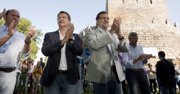 Mariano Rajoy con Alberto Núñez Feijóo