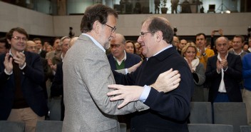 Mariano Rajoy con Juan Vicente Herrera