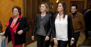 María Dolores de Cospedal con Rita Barberá y la alcaldesa de Ciudad Real, Rosa Romero