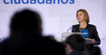 María Dolores de Cospedal durante su intervención. 