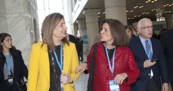 Ana Botella y Fátima Báñez a su llegada a la Convención Nacional del Partido Popular