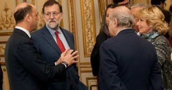 Mariano rRjoy con el ministro italiano del Interior, Angelino Alfano, en las Jornadas 