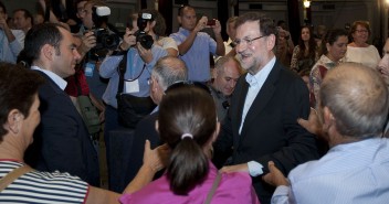 Mariano Rajoy a su llegada al acto