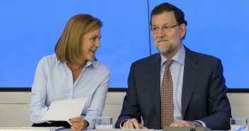 María Dolores de Cospedal con Mariano Rajoy