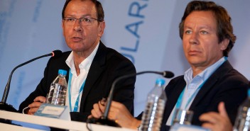 El Alcalde de murcia, Miguel Ángel Cámara junto a Carlos Floriano durante la inauguración