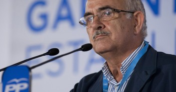 Alberto Garre, Presidente de la Región de Murcia, durante su intervención