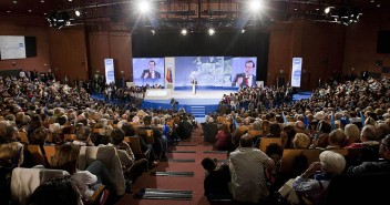 Mariano Rajoy durante su intervención en el acto de cierre de campaña